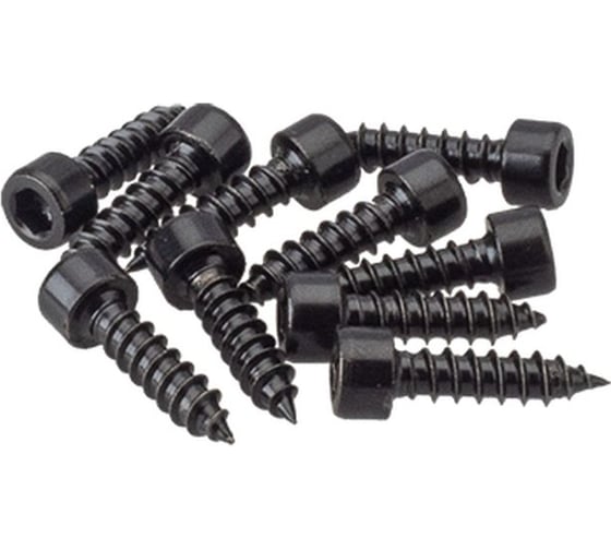 Изображение товара Саморез с шестигранной головкой AurA диаметр 3 мм, длина 16 мм, 500 шт. в упак., черный WGS-316B