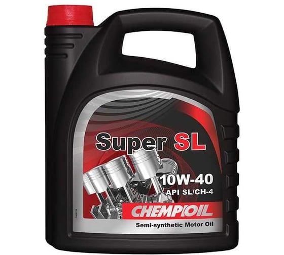 Изображение товара Полусинтетическое моторное масло CHEMPIOIL SUPER SL 4 л, 10W-40 S4022