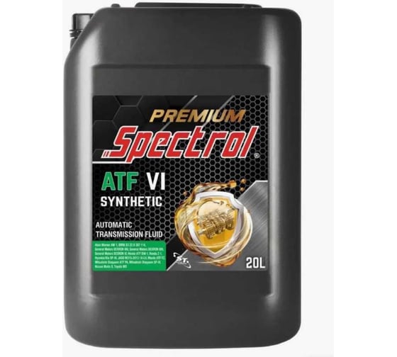 Изображение товара Жидкость для автоматической трансмиссии Spectrol PREMIUM синтетическая, ATF VI, 20 л 98852