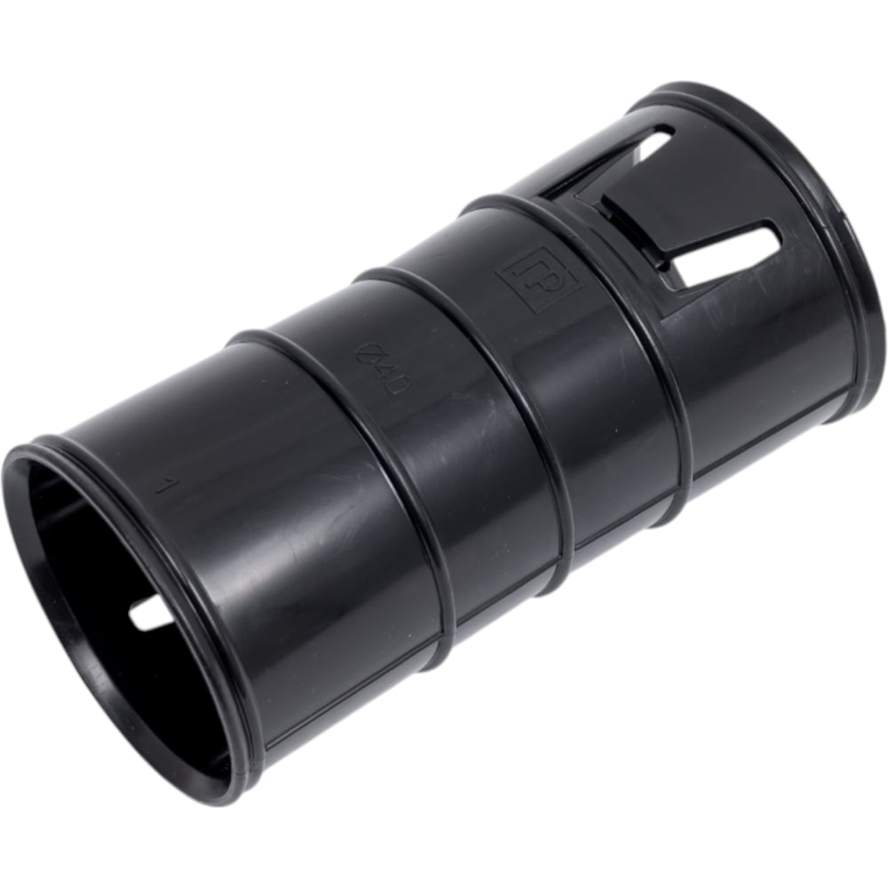 Изображение товара Муфта соединительная с защёлками для двустенных труб d40 мм Промрукав