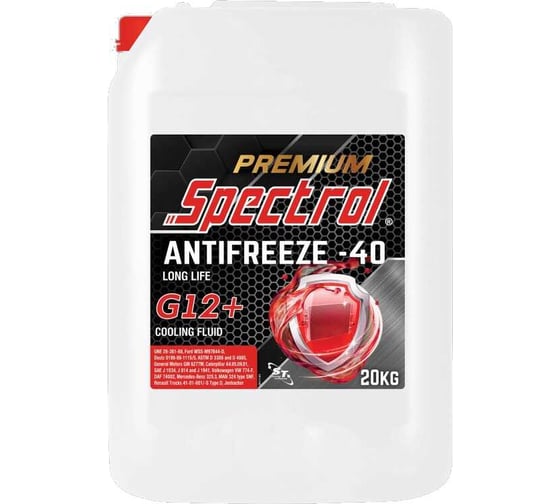 Изображение товара Жидкость охлаждающая низкозамерзающая Spectrol PREMIUM ANTIFREEZE -40 LONG LIFE G12+ 20кг 99111