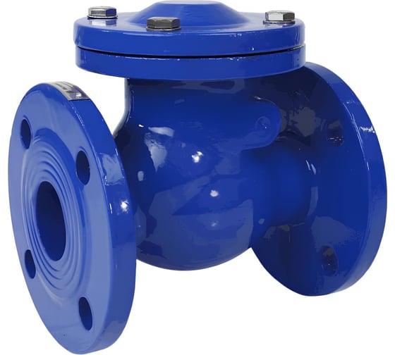 Изображение товара Клапан обратный чугунный поворотный Benarmo Ду100 Ру10/16 фланцевое соединение, диск чуг 019-2740