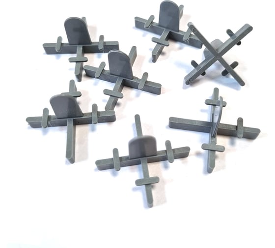 Изображение товара Крестики для укладки плитки многоразовые CORTE для шва 2 мм. 100 шт. RTS2P0