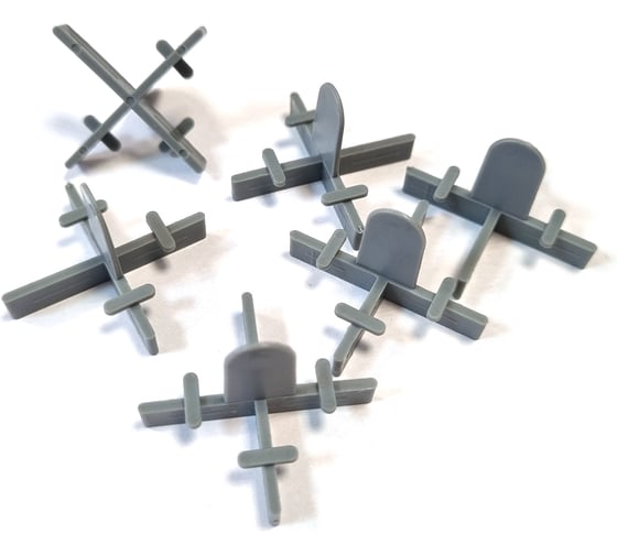 Изображение товара Крестики для укладки плитки многоразовые CORTE для шва 1,5 мм. 100 шт. RTS1P5