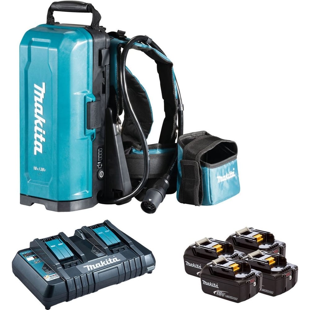 Изображение товара Ранцевый адаптер для аккумуляторов Makita PDC01 36В зарядное устройство профессиональное