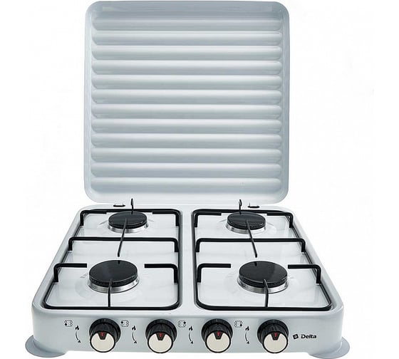 Изображение товара Четырехконфорочная газовая плита Delta D-2208 цвет белый Р1-00009962
