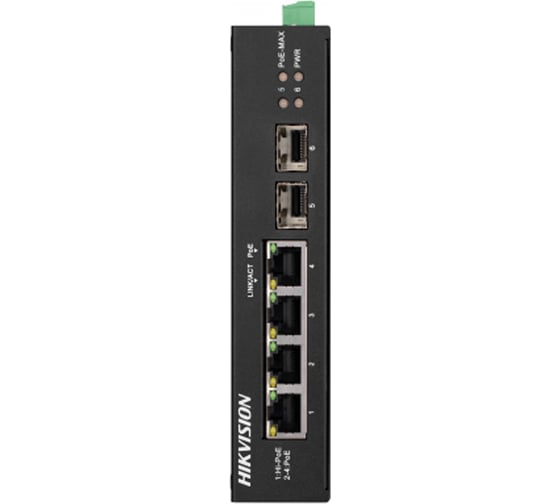 Изображение товара Коммутатор Hikvision Ethernet, PoE DS-3T0506HP-E/HS УТ-00028221
