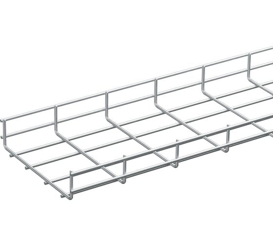 Изображение товара Проволочный лоток LANMASTER 150х400 мм, Ф3.8 мм, оцинкованный, 3 метра LAN-MT150x400-3.8EZ