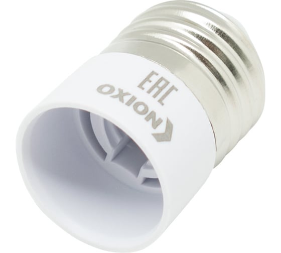 Изображение товара Переходник патрон Е27 в патрон Е 14, арт. OXION AH-005WH-E27TOE14