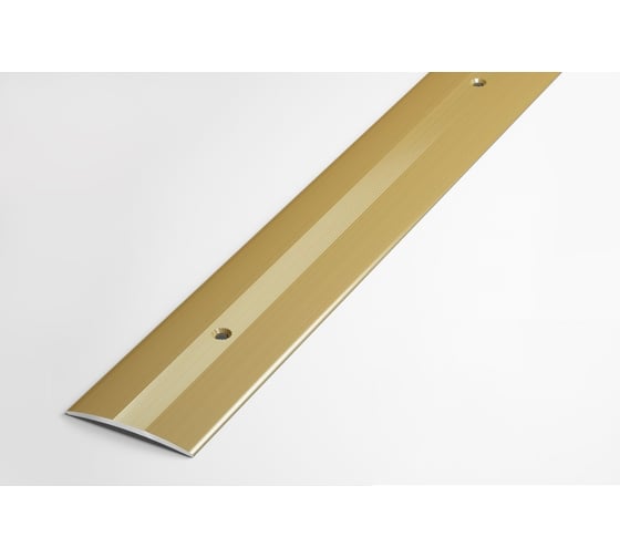 Изображение товара Порог прямой алюминиевый (37 мм; 0.9 м; анодированный; золото) Лука 00000001375