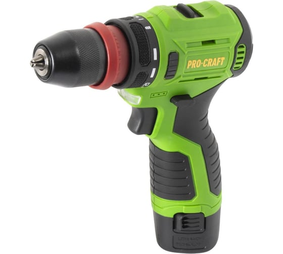 Изображение товара Шуруповерт аккумуляторный PROCRAFT 12В 22Нм DFR(2 АКБ 2Ач+ЗУ+Кейс) DFR PA12PRODFR New