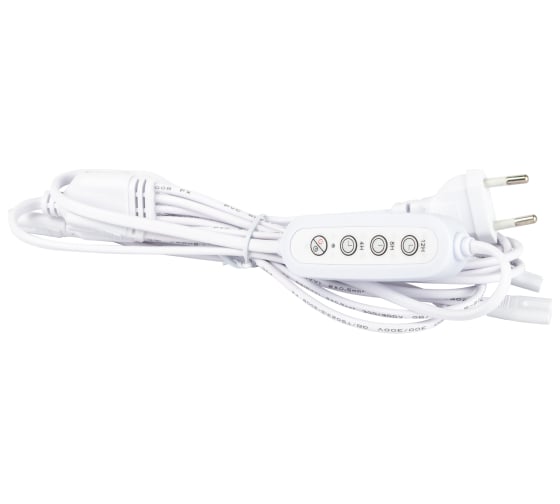 Изображение товара Разветвитель сетевой для линейных светильников ЭРА Разветвитель 4х IEC C7 2pin 2mtimer на 4 точки с Б0066964