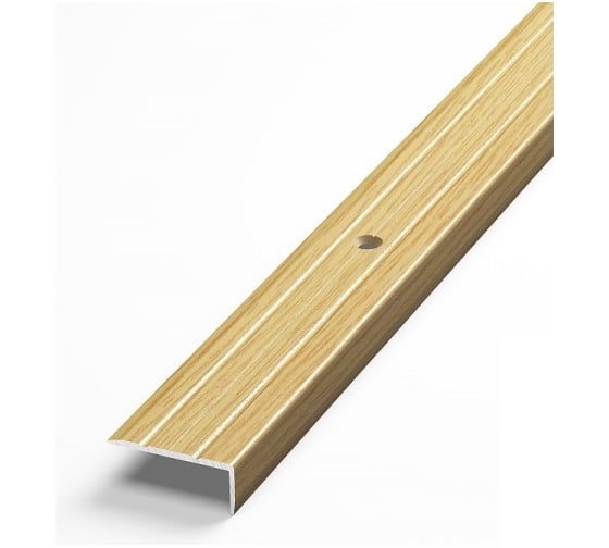 Изображение товара Порог угловой алюминиевый (24х10 мм; 0.9 м; декоративный; дуб универсал) Лука 00000001431