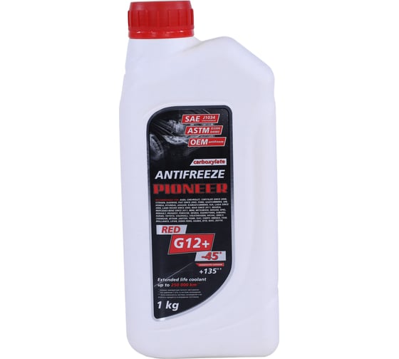 Изображение товара Жидкость охлаждающая NIAGARA "Антифриз" "PIONEER" RED-40 G12+ 1 кг 006001001076