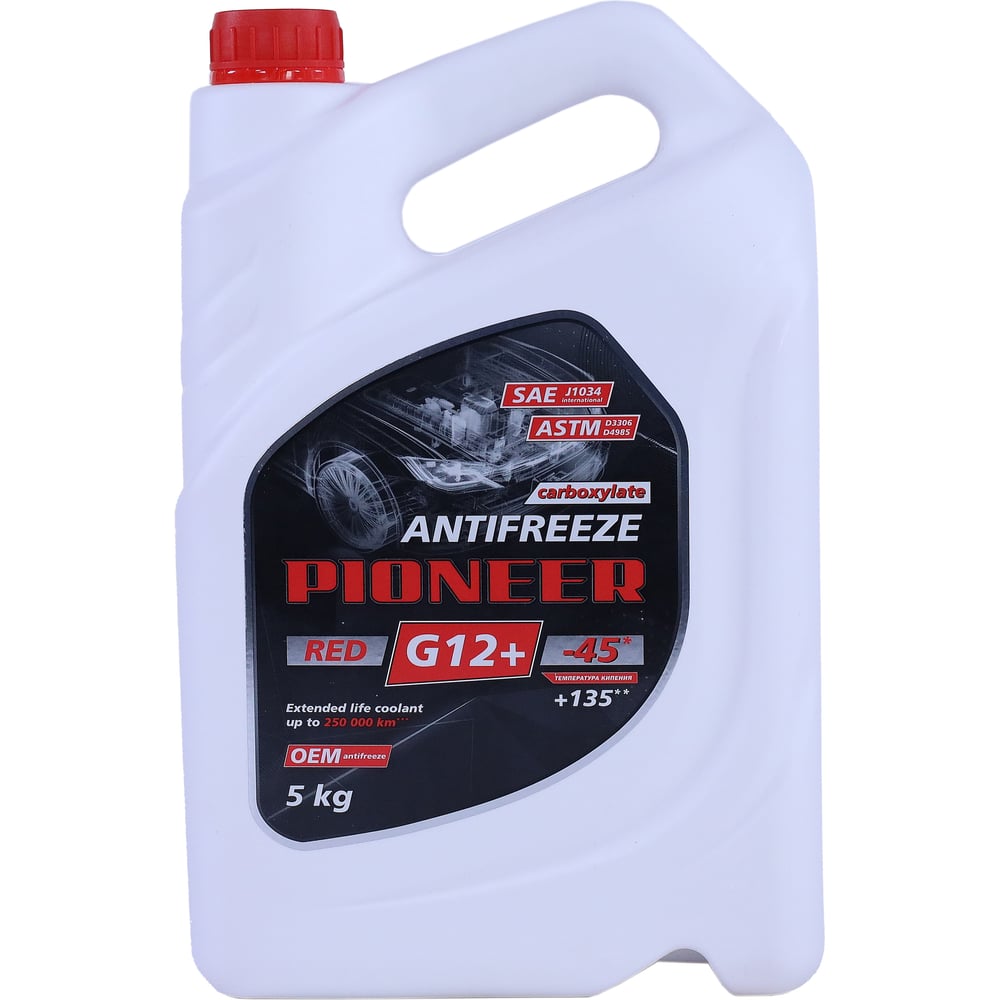 Изображение товара Жидкость охлаждающая NIAGARA "Антифриз" "PIONEER" RED-40 G12+ 5 кг 006001001077
