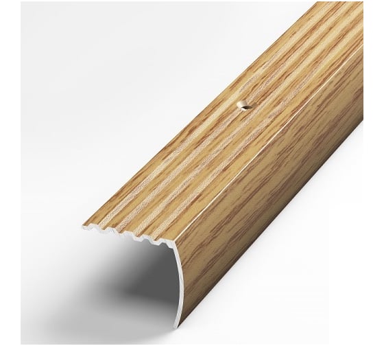 Изображение товара Порог угловой алюминиевый (30х27 мм; 0.9 м; декоративный; дуб универсал) Лука 00000001449