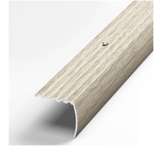 Изображение товара Порог угловой алюминиевый (30х27 мм; 0.9 м; декоративный; дуб беленый) Лука 00000001535