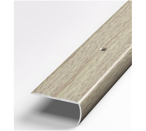 Изображение товара Порог угловой алюминиевый (40х20 мм; 0.9 м; декоративный; дуб беленый) Лука 00000001560