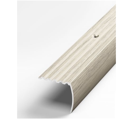 Изображение товара Порог угловой алюминиевый (30х27 мм; 0.9 м; декоративный; клен беленый) Лука 00000002049