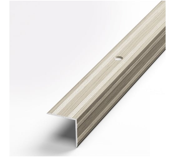 Изображение товара Порог угловой алюминиевый (20х20 мм; 0.9 м; декоративный; клен беленый) Лука 00000001951