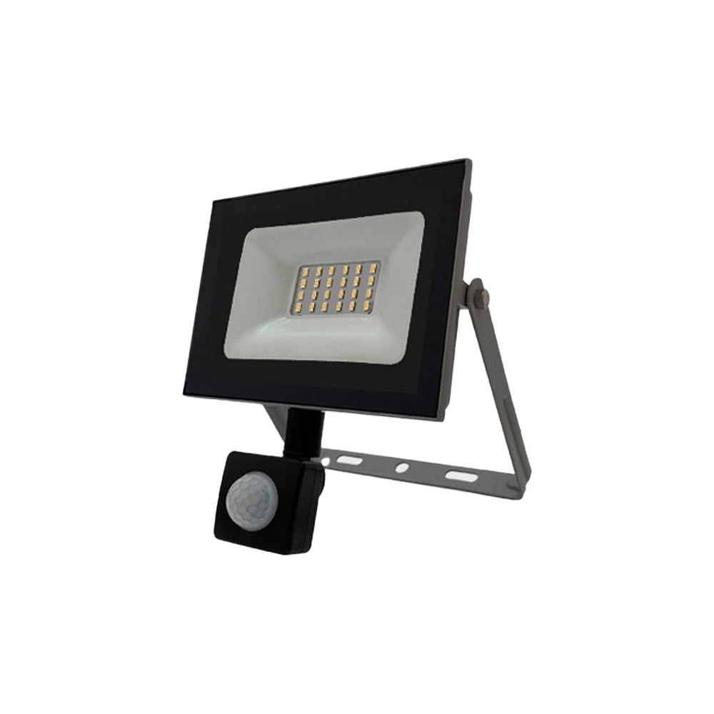 Изображение товара Прожектор LED с датчиком движения 30W серый IP65 наружный освещатель Изображение товара Прожектор LED с датчиком движения 30W серый IP65 наружный освещатель