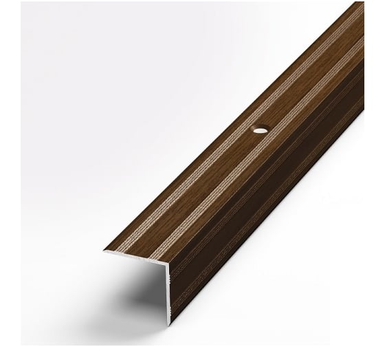 Изображение товара Порог угловой алюминиевый (20х20 мм; 0.9 м; декоративный; венге) Лука 00000002047