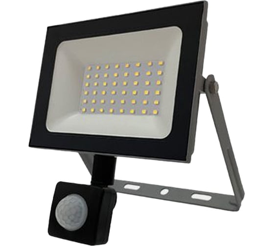 Изображение товара Прожектор FL-LED Light-PAD SENSOR 50W Black 4200К 4250Лм 50Вт AC220-240В 170x110x45мм 300г с датчиком 608659