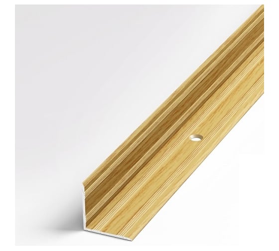 Изображение товара Порог угловой внутренний алюминиевый (20х20 мм; 0.9 м; декоративный; дуб универсал) Лука 00000001799