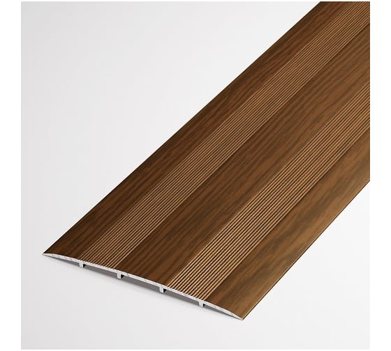 Изображение товара Порог прямой алюминиевый (78 мм; 0.9 м; декоративный; дуб темный) Лука 00000001497