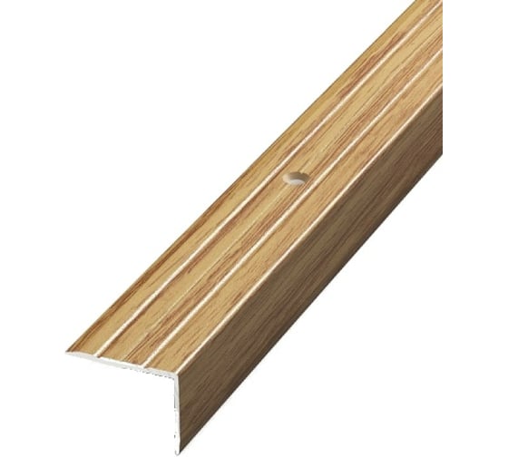 Изображение товара Порог угловой алюминиевый (24х18 мм; 0.9 м; декоративный; дуб универсал) Лука 00000001505