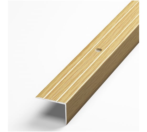 Изображение товара Порог угловой алюминиевый (24х18 мм; 0.9 м; декоративный; дуб универсал) Лука 00000001504