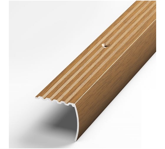 Изображение товара Порог угловой алюминиевый (30х27 мм; 0.9 м; декоративный; орех) Лука 00000002756