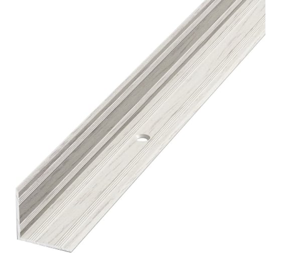 Изображение товара Порог угловой внутренний алюминиевый (20х20 мм; 0.9 м; декоративный; дуб арктик) Лука УТ000002206