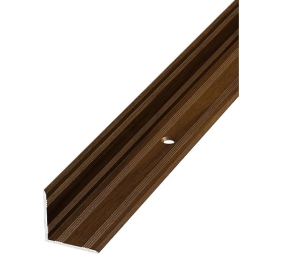 Изображение товара Порог угловой внутренний алюминиевый (20х20 мм; 0.9 м; декоративный; венге) Лука 00000001804