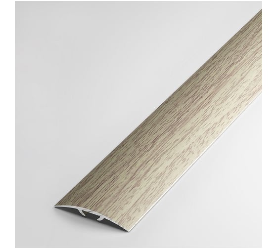Изображение товара Порог прямой скрытый алюминиевый (35 мм; 0.9 м; декоративный; дуб беленый) Лука 00000001805