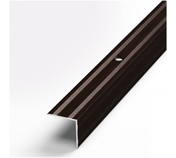 Изображение товара Порог угловой алюминиевый (20х20 мм; 0.9 м; декоративный; дуб венге) Лука УТ000002446