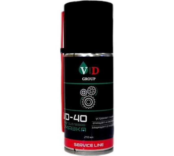 Изображение товара Многоцелевая смазка VD GROUP VD-40 210мл VD-0040