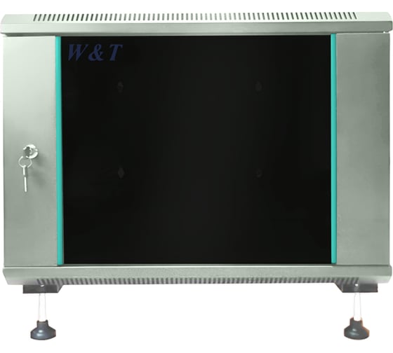 Изображение товара Шкаф 19 телекоммуникационный W&T 9U НАПОЛЬНЫЙ СЕРЫЙ C096080GWTWOF