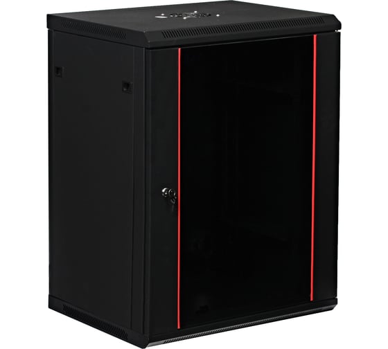 Изображение товара Шкаф 19 дюймов телекоммуникационный W&T 18U 600x450 ЧЕРНЫЙ C186045BWTWOF