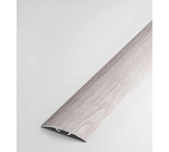 Изображение товара Порог прямой скрытый алюминиевый (35 мм; 0.9 м; декоративный; ясень белый) Лука УТ000023174