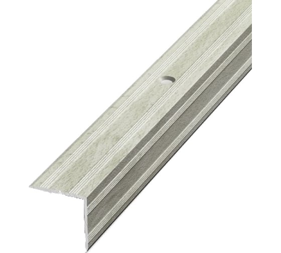 Изображение товара Порог угловой алюминиевый (20х20 мм; 0.9 м; декоративный; дуб выбеленный) Лука УТ000026245