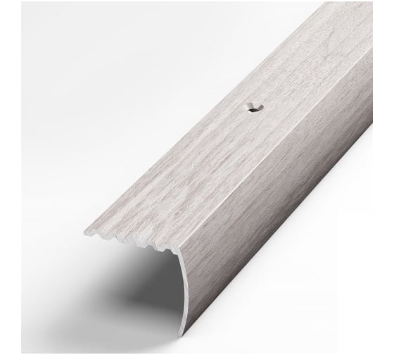 Изображение товара Порог угловой алюминиевый (30х27 мм; 0.9 м; декоративный; ясень белый) Лука УТ000024036