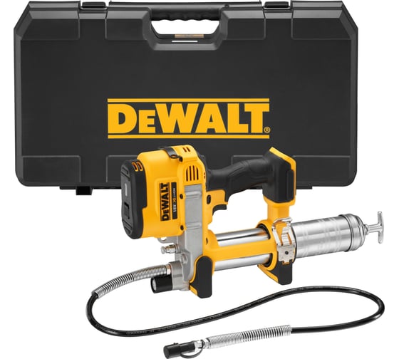 Изображение товара Смазочный пистолет (пресс масленка) Dewalt DCGG571NK 18В XR, 690 Бар, 453 г., без аккумулятора и ЗУ DCGG571NK-XJ