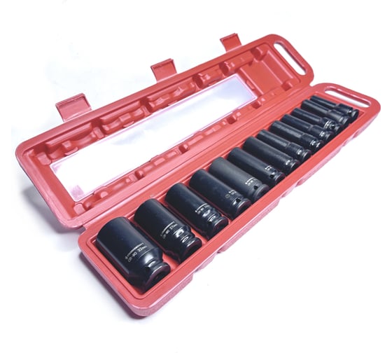 Изображение товара Набор длинных ударных головок STANKO 1/2", 10-32 мм CS122313