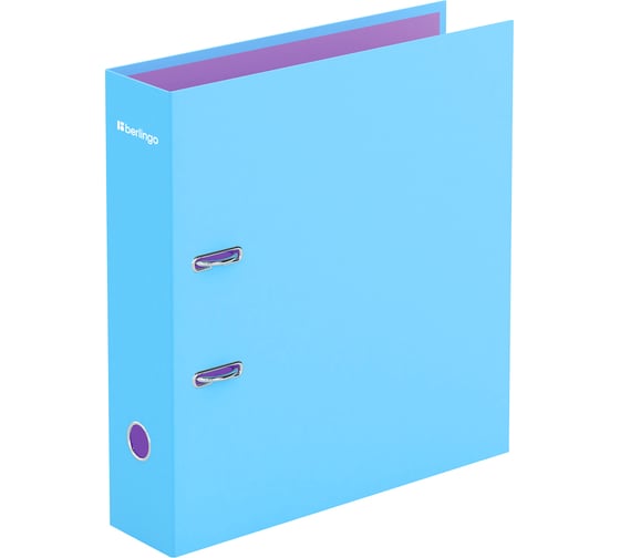 Изображение товара Папка-регистратор BERLINGO Haze 80 мм, матовая ламинированная, голубая AMl80304
