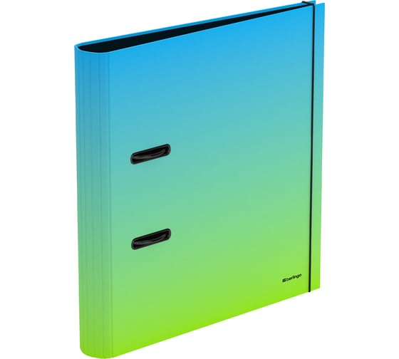 Изображение товара Папка-регистратор BERLINGO Radiance 50 мм, ламинированная, голубой/зеленый градиент AMl50402