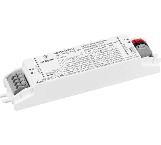 Изображение товара Блок питания Arlight ARJ-SP-36-PFC-WR 1шт 048714