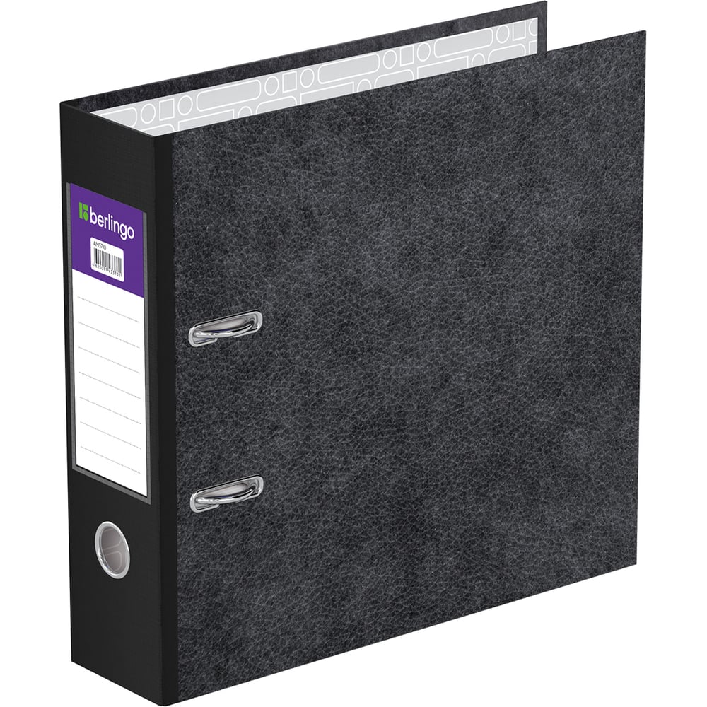 Изображение товара Папка-регистратор BERLINGO Standard A5 черная 70 мм