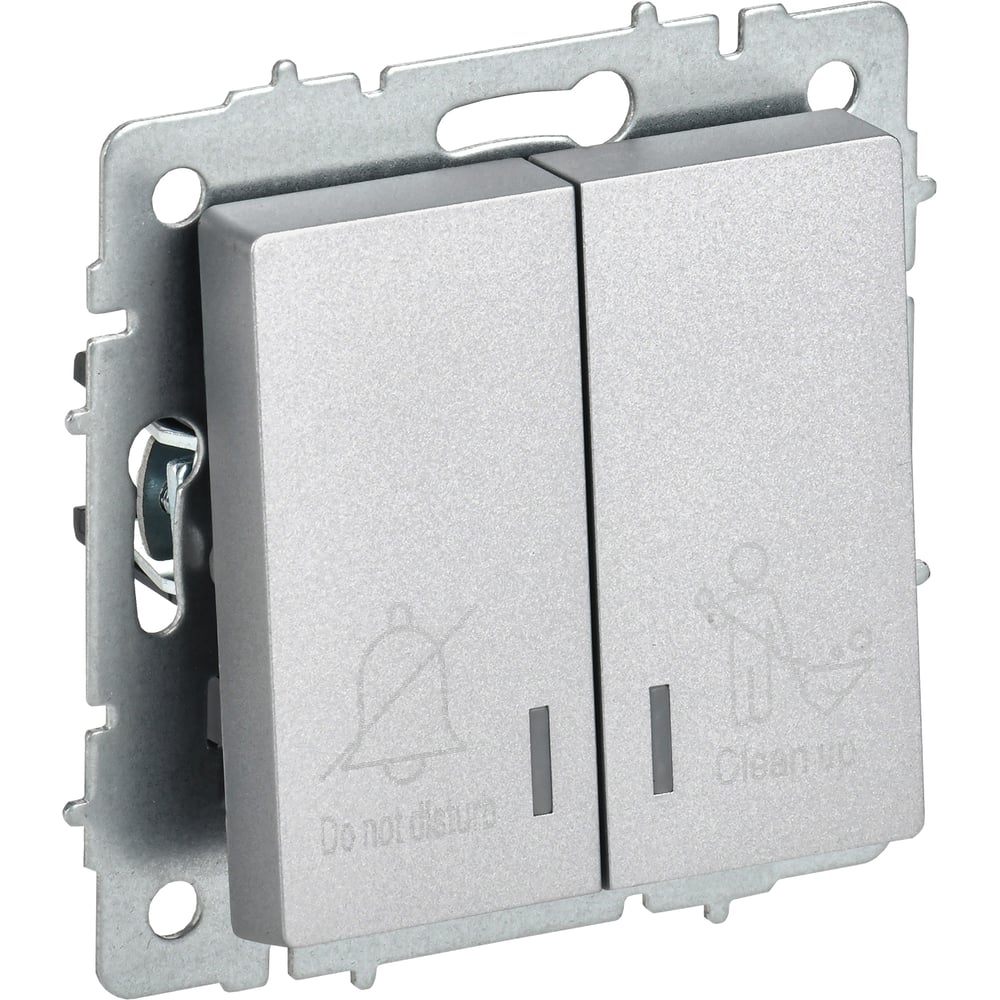 Изображение товара Выключатель 2-клавишный IEK BRITE с индикацией 10А для освещения