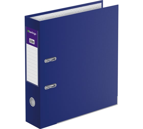 Изображение товара Папка-регистратор BERLINGO Hyper 80 мм, бумвинил, с карманом на корешке, нижний металлический кант ATb_80502